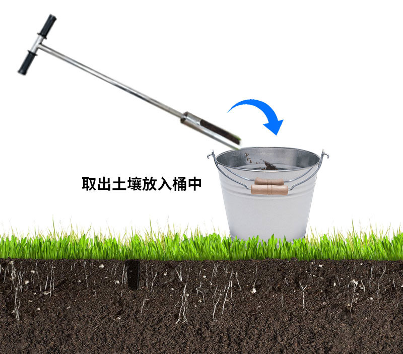 土壤水分實(shí)時(shí)監(jiān)測(cè)系統(tǒng)安裝之取土鉆取土